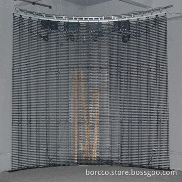 High-transparency Outdoor Flexible Video Wall, Used for Stage, Rental and Night Club